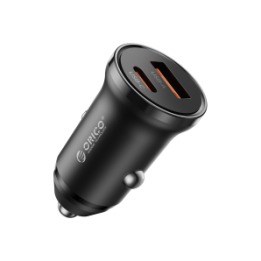 Orico Ładowarka samochodowa PD 65W, USB-C, USB-A, aluminium