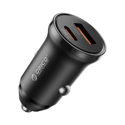 Orico Ładowarka samochodowa PD 65W, USB-C, USB-A, aluminium